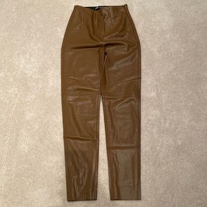 Zara Leather Skinny Pants